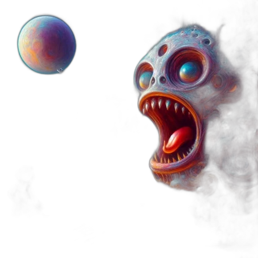 mask, creature, face, concept art transparent PNG cut-out