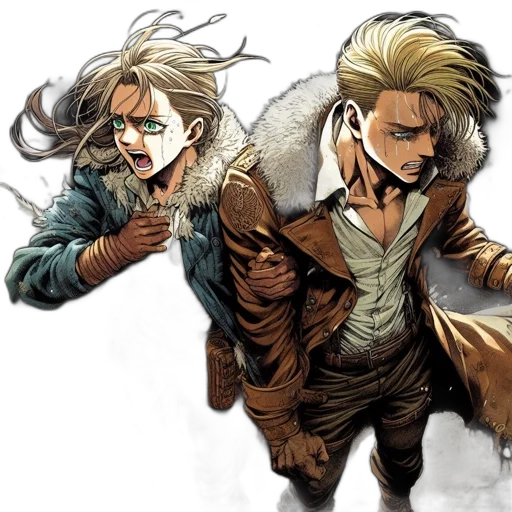 jacket, mask, weapon, comic book art transparent PNG cut-out
