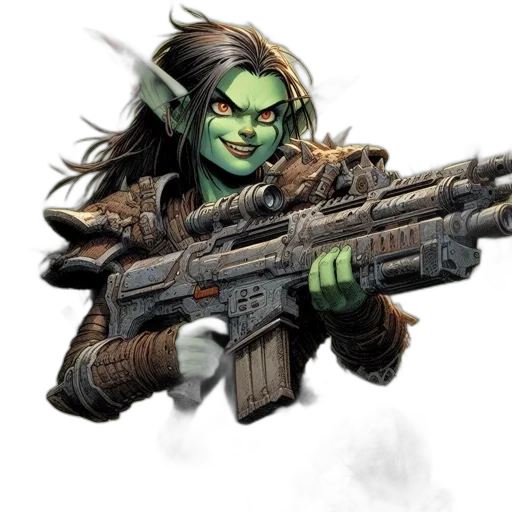 weapon, concept art, comic book art, fantasy art transparent PNG cut-out