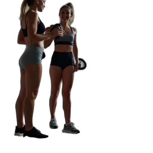 staff, shoes, group, women transparent PNG cut-out