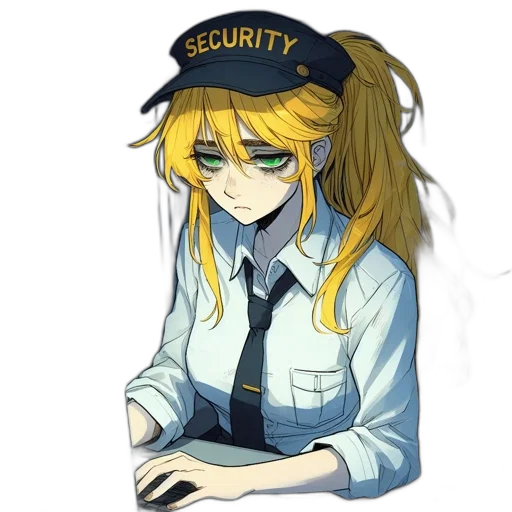 staff, hat, robot, anime transparent PNG cut-out