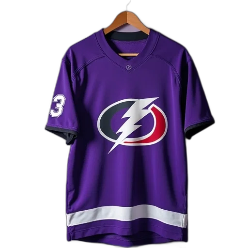 purple, jersey, tampa, hurricanes transparent PNG cut-out