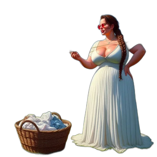 dress, bottle, jewelry, 3d render transparent PNG cut-out