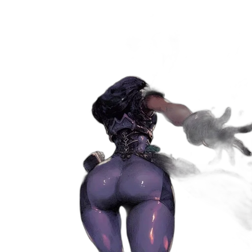 robot, creature, weapon, staff transparent PNG cut-out
