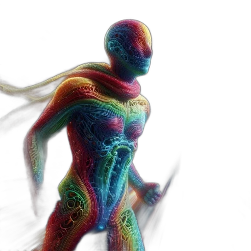 robot, creature, dress, 3d render transparent PNG cut-out