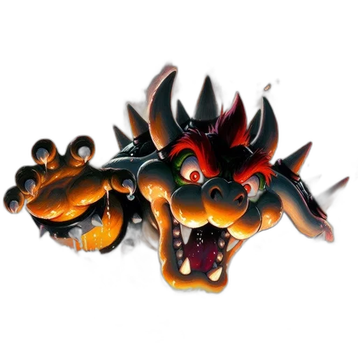 dragon, creature, weapon, staff transparent PNG cut-out