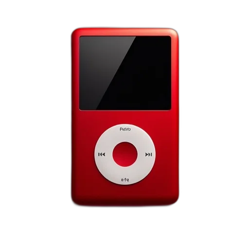 red, modern, black, ipod transparent PNG cut-out