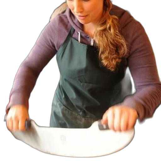 staff, woman, purple, sweater transparent PNG cut-out