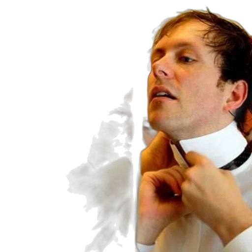 staff, photorealistic, man, white transparent PNG cut-out