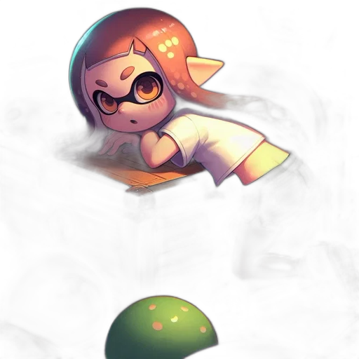 weapon, creature, staff, watercolor transparent PNG cut-out