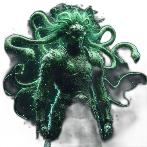 creature, mask, hair, crown transparent PNG cut-out