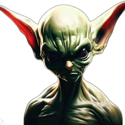 creature, face, mask, staff transparent PNG cut-out
