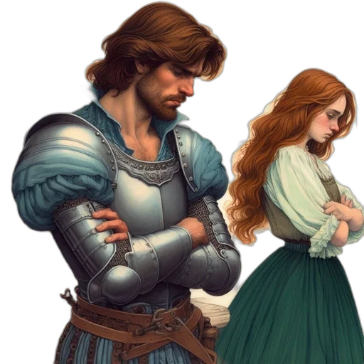 sword, dress, fantasy art, concept art transparent PNG cut-out