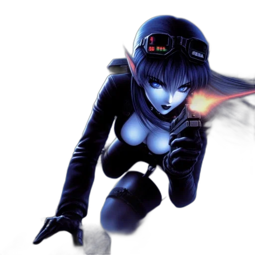 robot, cyberpunk, concept art, comic book art transparent PNG cut-out
