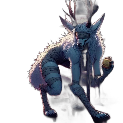 creature, animal, dragon, staff transparent PNG cut-out