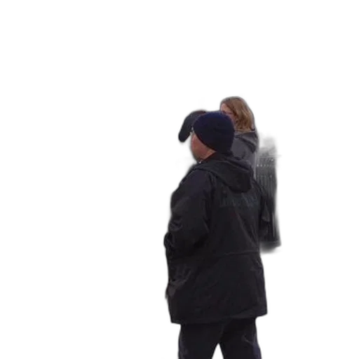 jacket, staff, hat, umbrella transparent PNG cut-out