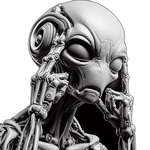 robot, mask, face, creature transparent PNG cut-out