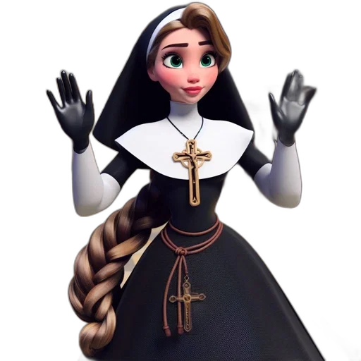 dress, 3d render, concept art, cartoon transparent PNG cut-out