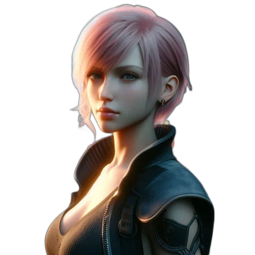 jacket, face, staff, concept art transparent PNG cut-out