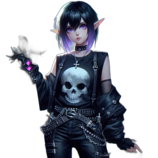 jacket, staff, weapon, jewelry transparent PNG cut-out
