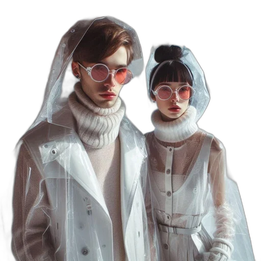 jacket, concept art, cyberpunk, oil painting transparent PNG cut-out