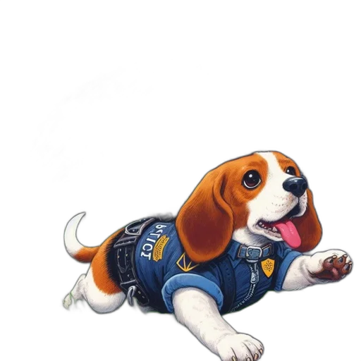 jacket, animal, staff, weapon transparent PNG cut-out