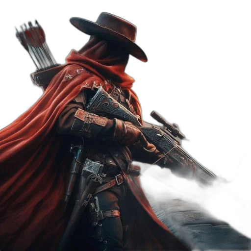 sword, weapon, staff, hat transparent PNG cut-out