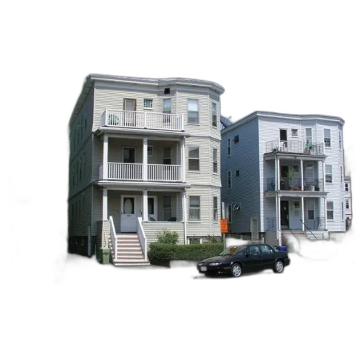 building, furniture, car, 3d render transparent PNG cut-out