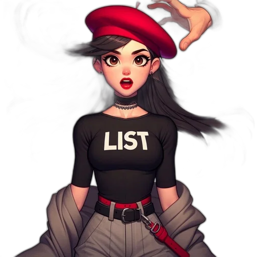 staff, hat, jacket, dress transparent PNG cut-out