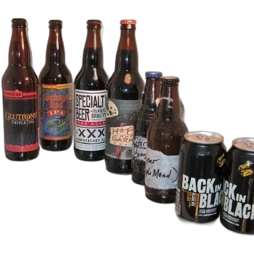 bottle, variety, beer, bottles transparent PNG cut-out