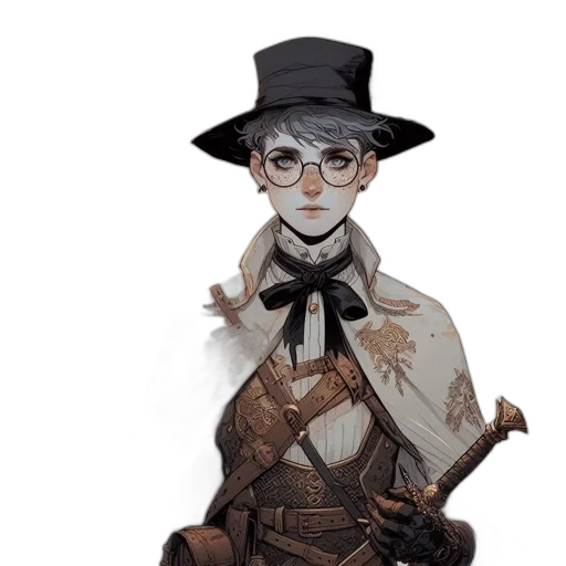 staff, hat, concept art, fantasy art transparent PNG cut-out