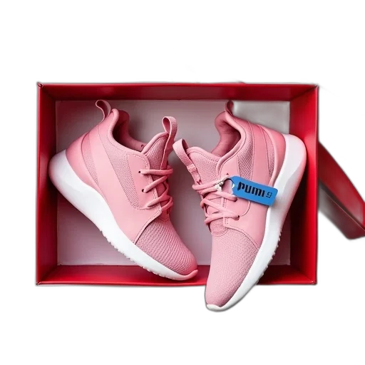 shoes, 3d render, pastel, red transparent PNG cut-out