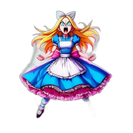 dress, staff, 3d render, concept art transparent PNG cut-out