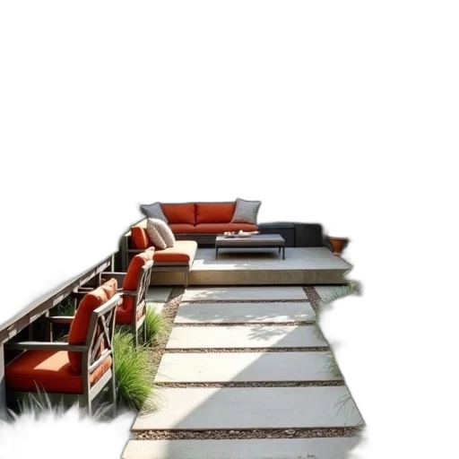 furniture, building, 3d render, photorealistic transparent PNG cut-out