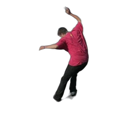 staff, jacket, skateboarder, red transparent PNG cut-out