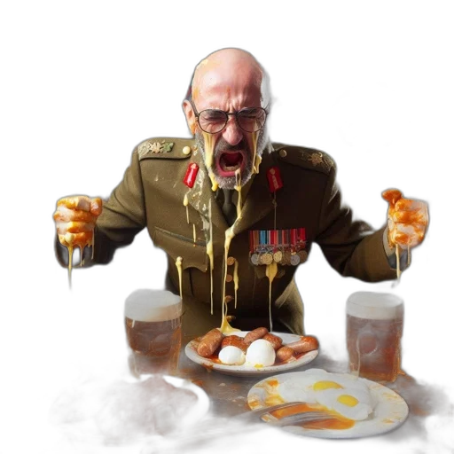 food, concept art, photorealistic, man transparent PNG cut-out