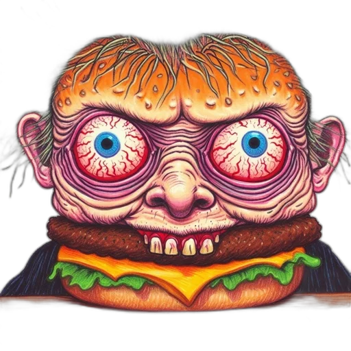 food, face, creature, jacket transparent PNG cut-out