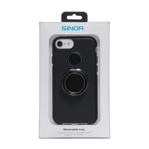 black, smartphone, case, built-in transparent PNG cut-out