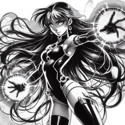 comic book art, concept art, anime, cartoon transparent PNG cut-out