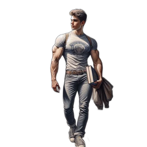 jacket, concept art, photorealistic, comic book art transparent PNG cut-out