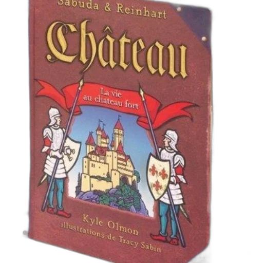 book, titled, chateau, illustrations transparent PNG cut-out