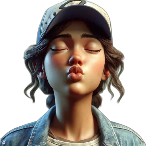 face, hat, jacket, photorealistic transparent PNG cut-out