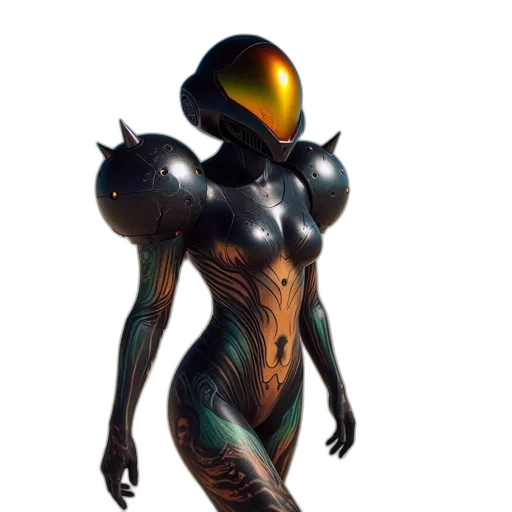 robot, creature, mask, dress transparent PNG cut-out