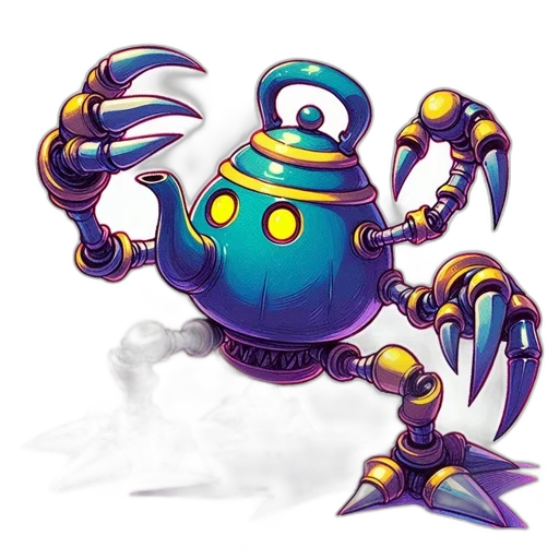 robot, weapon, creature, staff transparent PNG cut-out