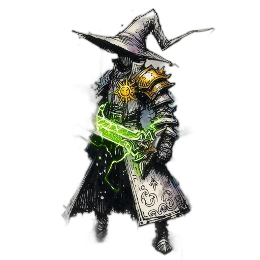 staff, weapon, hat, mask transparent PNG cut-out