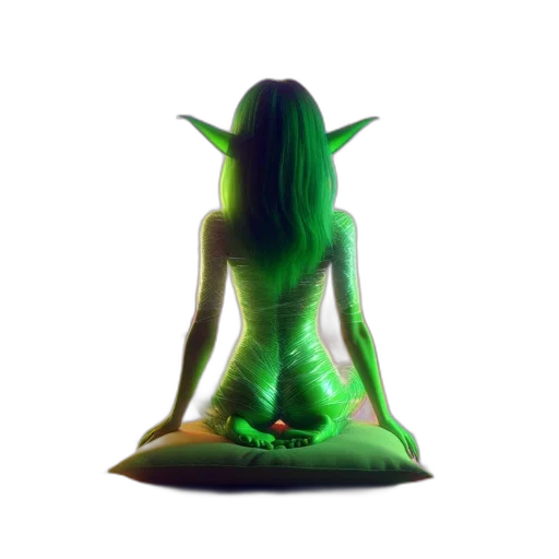 creature, staff, concept art, 3d render transparent PNG cut-out