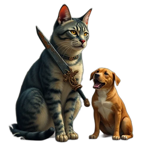 staff, animal, concept art, 3d render transparent PNG cut-out