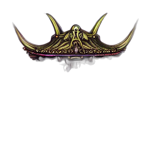 crown, mask, weapon, staff transparent PNG cut-out