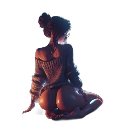 dress, staff, face, jacket transparent PNG cut-out