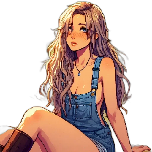 dress, hair, cartoon, anime transparent PNG cut-out